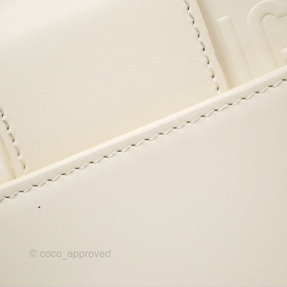 Christian Dior 30 Montaigne Box Bag White Calfskin