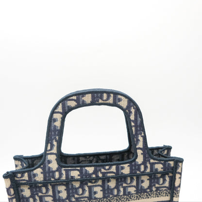 Dior Mini Book Tote Blue Oblique Canvas