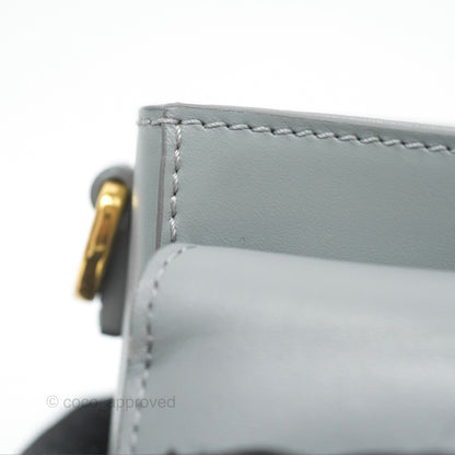 Christian Dior 30 Montaigne Box Bag Grey Calfskin