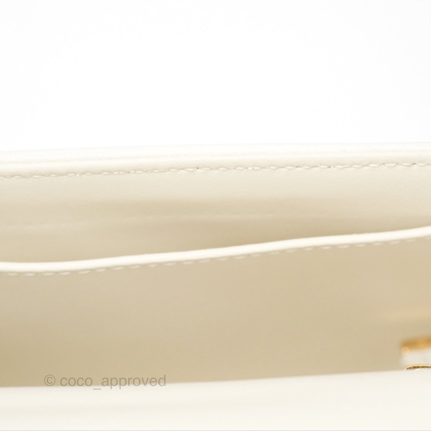 Dior Small Caro Bag Latte Lucky Star White Cannage Lambskin