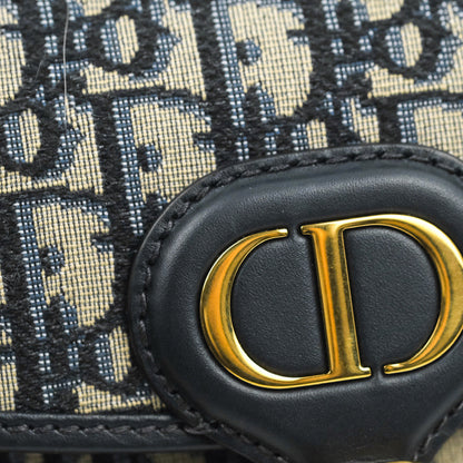Dior Medium Bobby Bag Blue Oblique Jacquard Canvas
