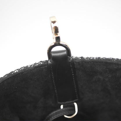 Christian Dior Medium Dior Toujours Bag Black Cannage Tweed