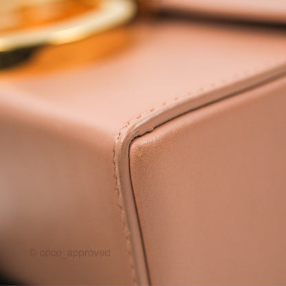 Christian Dior 30 Montaigne Beige Calfskin Box Bag