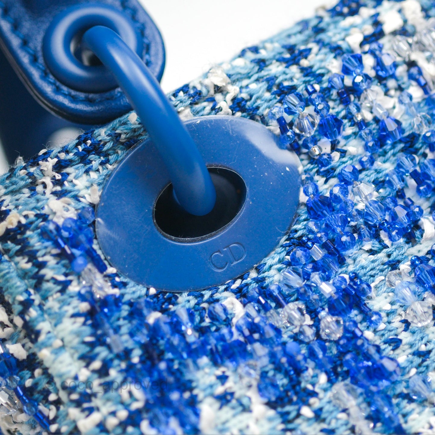 Dior Art Mini Lady Dior Beaded Blue "Chong Hyun Ha" Collaboration