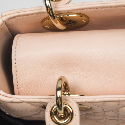 Christian Dior Lambskin My ABCDior Lady Dior Pink Gold Hardware