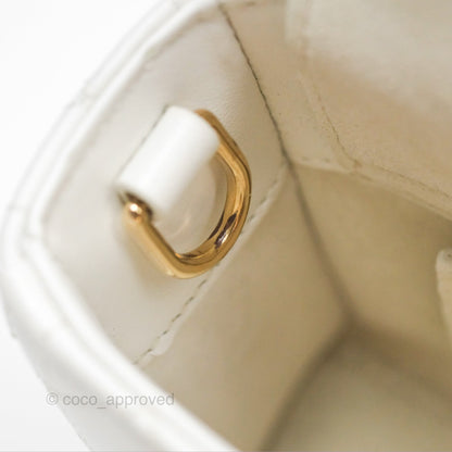 Christian Dior Small Lady D-Joy Bag Latte Lambskin Cannage Gold Hardware