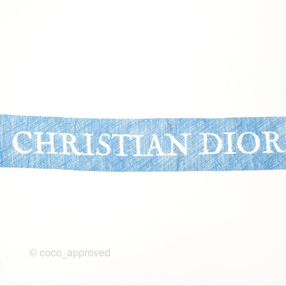 Christian Dior Kaléidoscope Mitzah Silk Twilly Blue