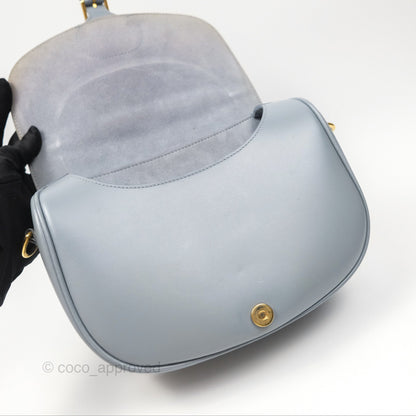 Christian Dior Medium Bobby Flap Grey Box Calfskin