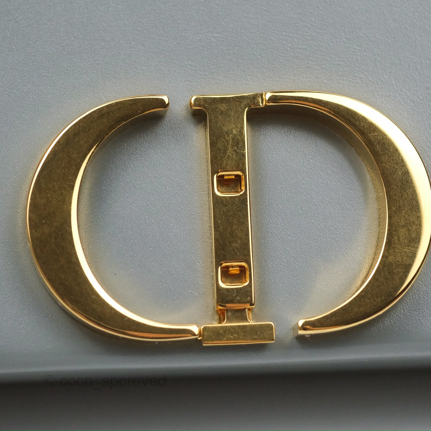 Christian Dior 30 Montaigne Box Bag Grey Calfskin