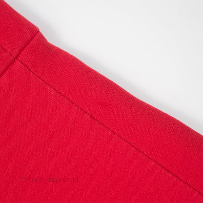 Christian Dior Red Wool Silk Dress Size 34