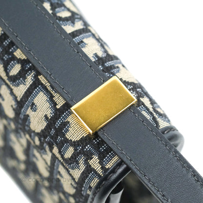Dior 30 Montaigne Bag Blue Dior Oblique Jacquard
