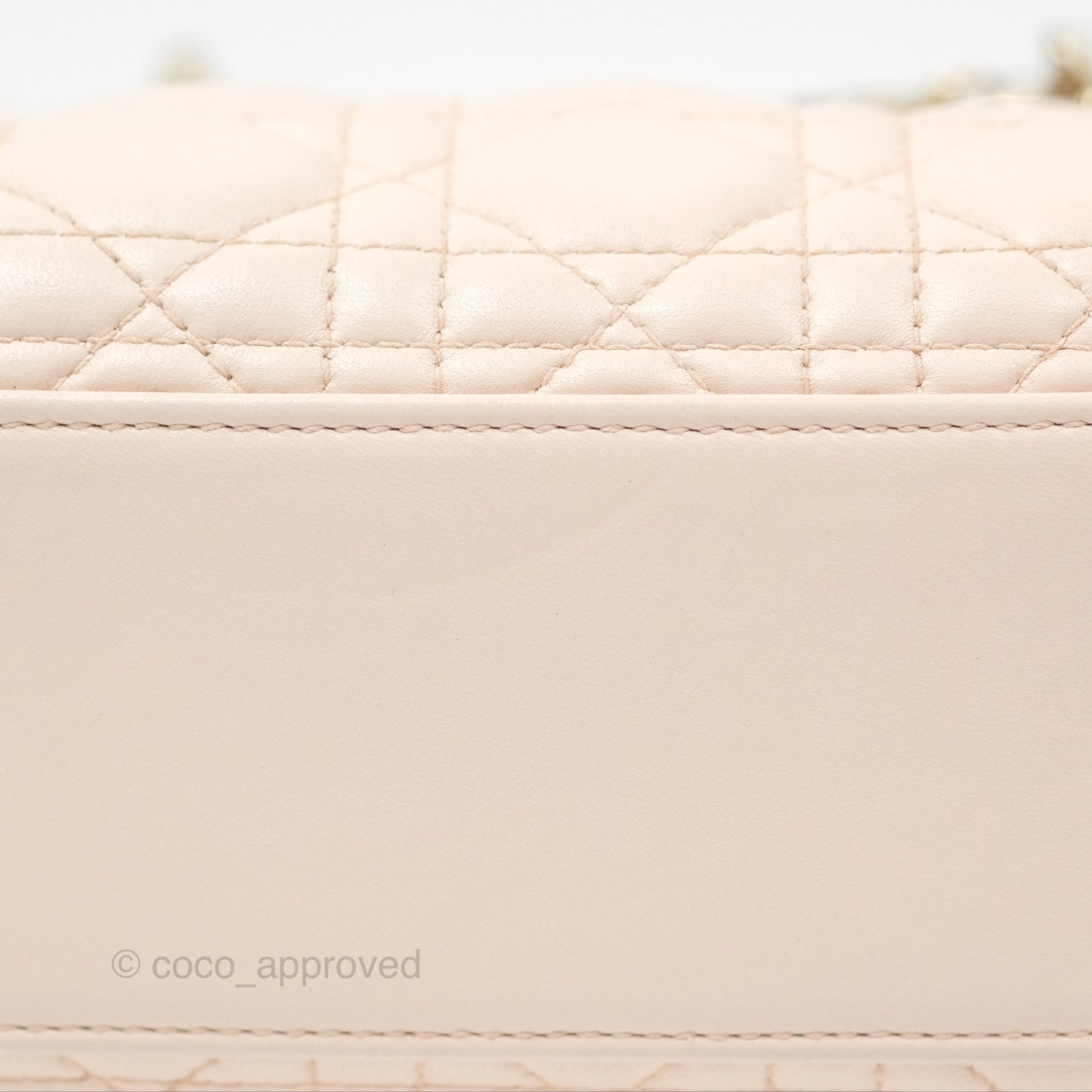 Christian Dior My ABCDior Lady Dior Baby Pink Cannage Lambskin Gold Hardware