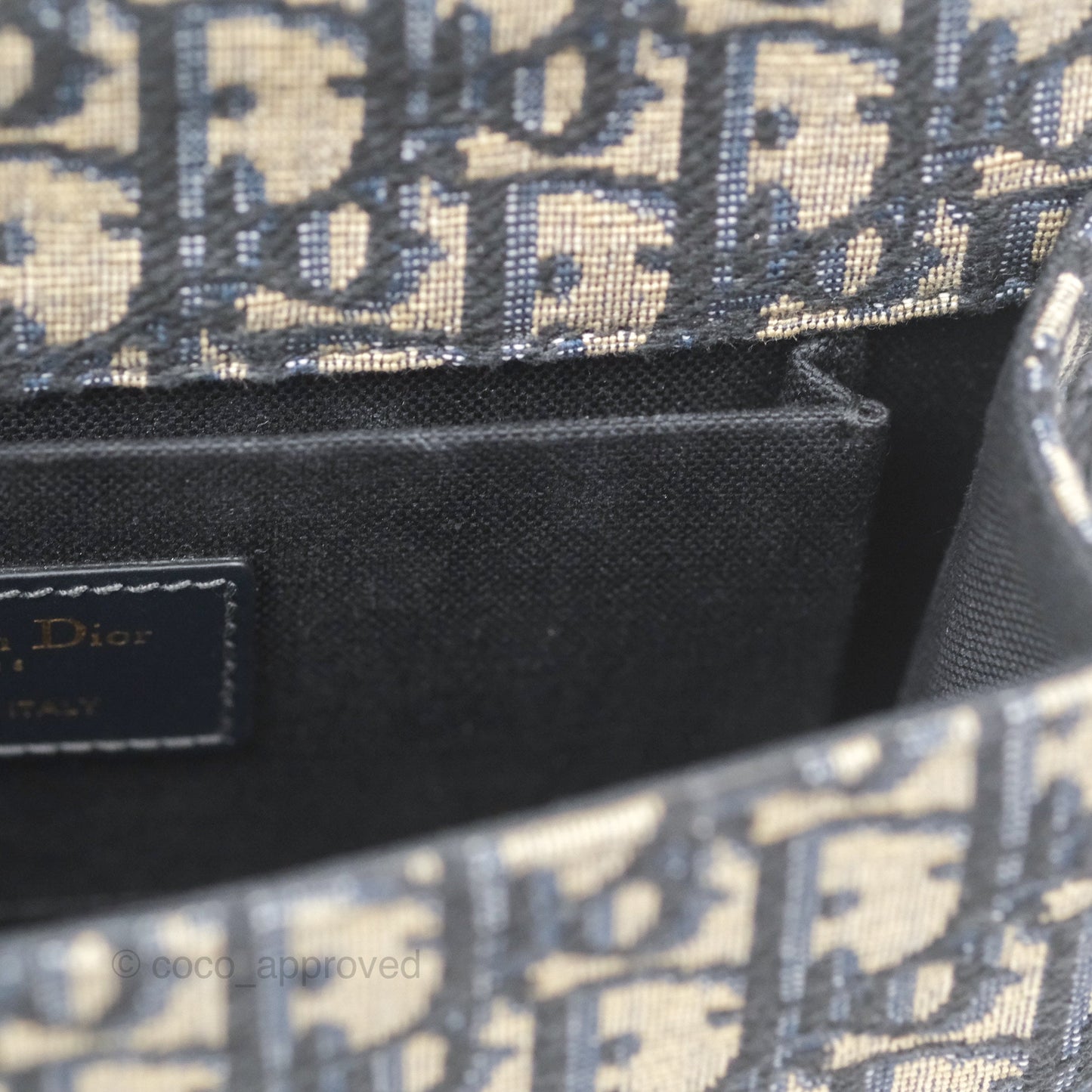 Christian Dior Small 30 Montaigne Bag Blue Dior Oblique Jacquard