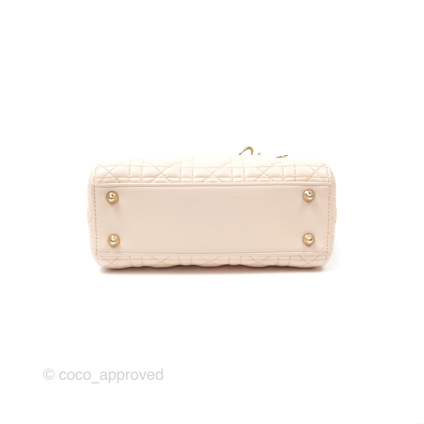Christian Dior My ABCDior Lady Dior Baby Pink Cannage Lambskin Gold Hardware