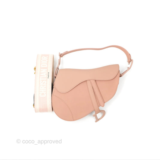 Christian Dior Saddle Bag Blush Ultramatte Calfskin