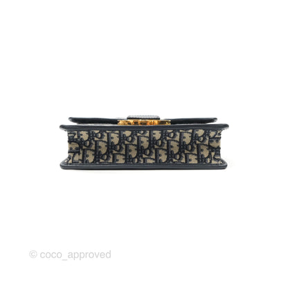 Dior 30 Montaigne Bag Blue Dior Oblique Jacquard