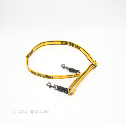 Christian Dior Small Diorcamp Bag Yellow Black Checkered Embroidery