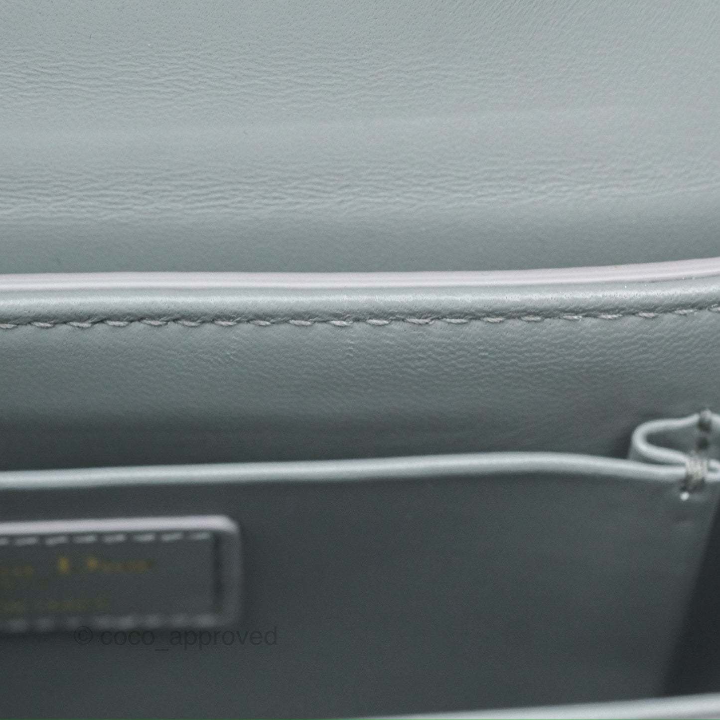 Christian Dior 30 Montaigne Box Bag Grey Calfskin