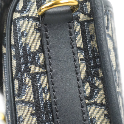 Dior Medium Bobby Bag Blue Oblique Jacquard Canvas
