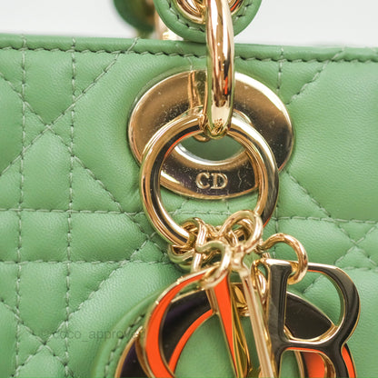 Christian Dior My ABCDior Lady Dior Avocado Green Lambskin Gold Hardware