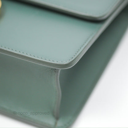 Dior 30 Montaigne Bag Teal Green Box Calfskin