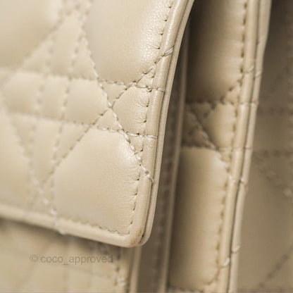 Christian Dior My Dior Daily Chain Pouch Sand-Colored Cannage Lambskin Gold Hardware