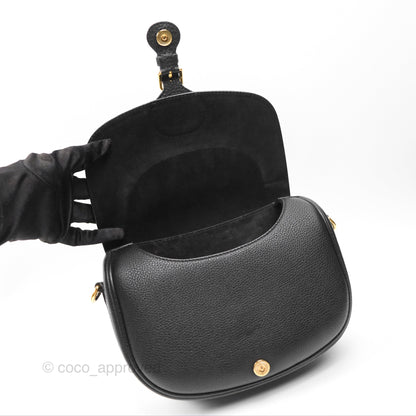 Christian Dior Medium Bobby Flap Black Grained Calfskin