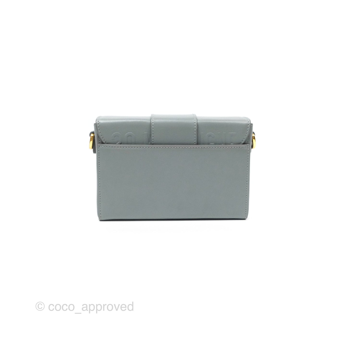 Christian Dior 30 Montaigne Box Bag Grey Calfskin