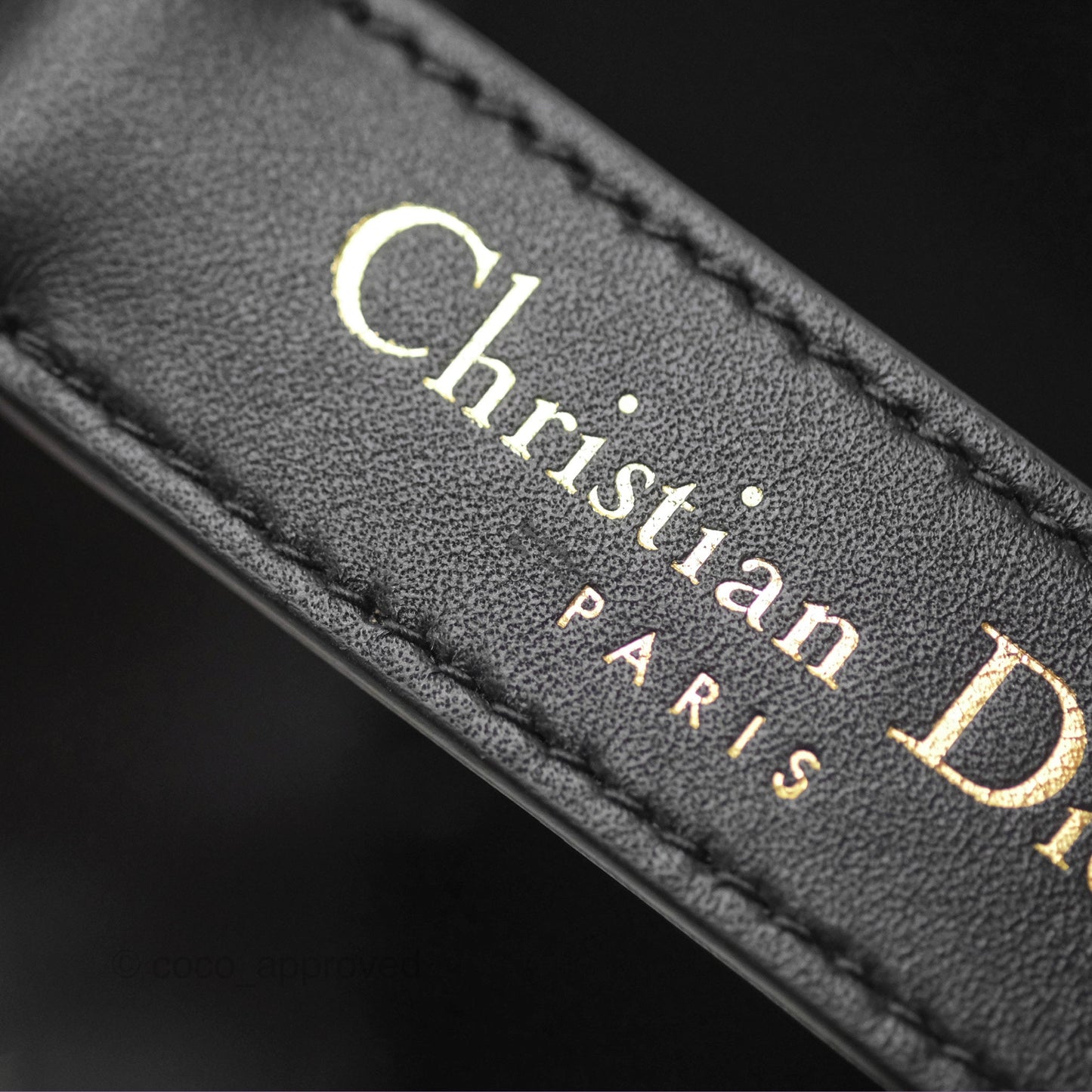 Dior Medium Toujours Bag Black Macrocannage Calfskin