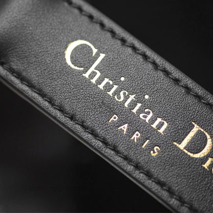 Dior Medium Toujours Bag Black Macrocannage Calfskin