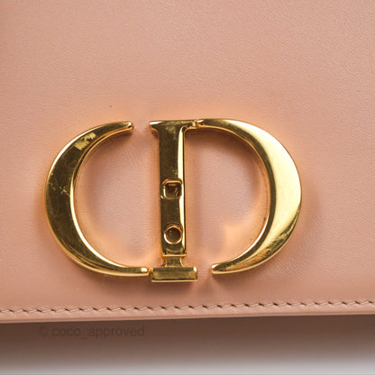 Dior Micro 30 Montaigne Flap Bag Rose Des Vents Calfskin