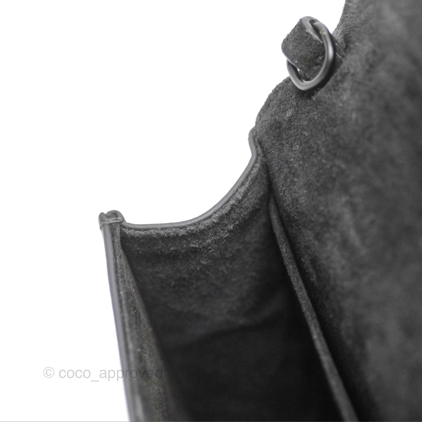 Christian Dior Lady Dior Small Clutch with Chain Lambskin So Black