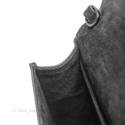 Christian Dior Lady Dior Small Clutch with Chain Lambskin So Black