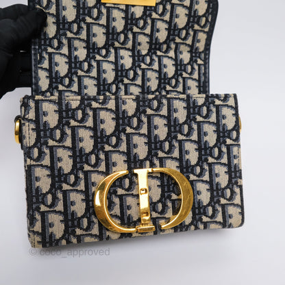 Christian Dior 30 Montaigne Oblique Jacquard Box Bag