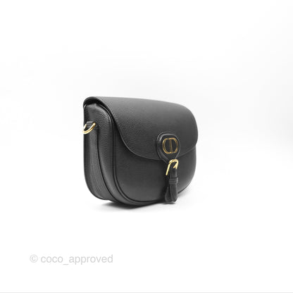 Christian Dior Medium Bobby Flap Black Grained Calfskin