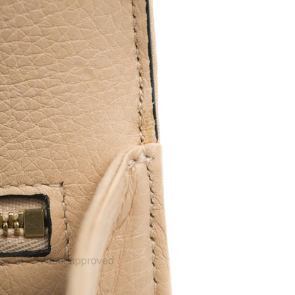 Christian Dior Small Diorama Calfskin Flap Bag Nude Pink Gold Hardware