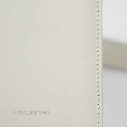 Christian Dior Small 30 Montaigne Box Bag White Calfskin