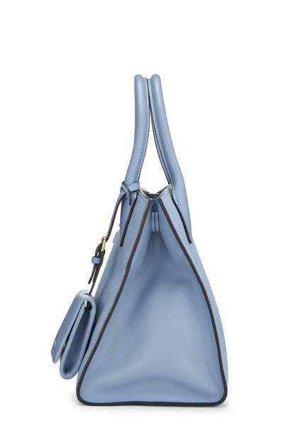 Prada,  Blue Saffiano Leather Monochrome Bag Small, Blue