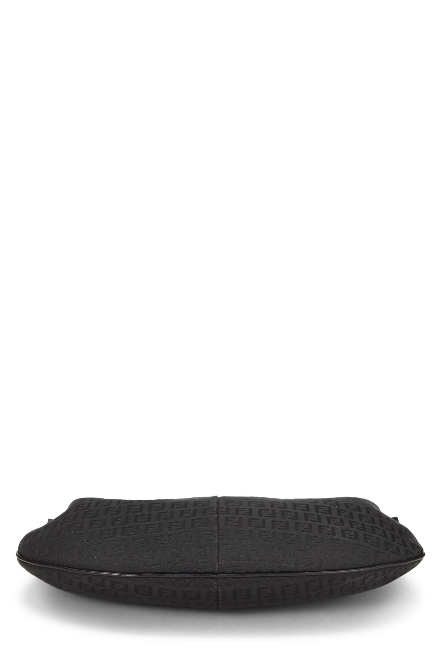 Fendi,  Black Zucchino Canvas Hobo Bag, Black