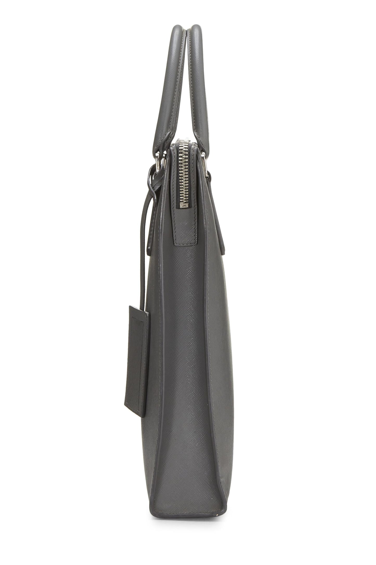 Prada,  Grey Saffiano Tote, Grey