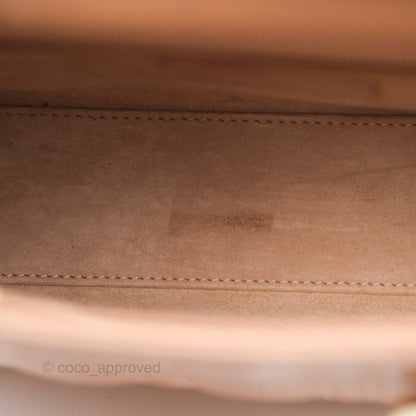 Christian Dior Small Lady Dior My ABCDior Beige Patent Gold Hardware