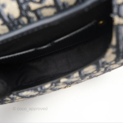 Dior Small Bobby Bag Blue Oblique Jacquard Canvas