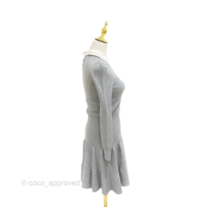 Christian Dior Knit Dress Grey Size 34