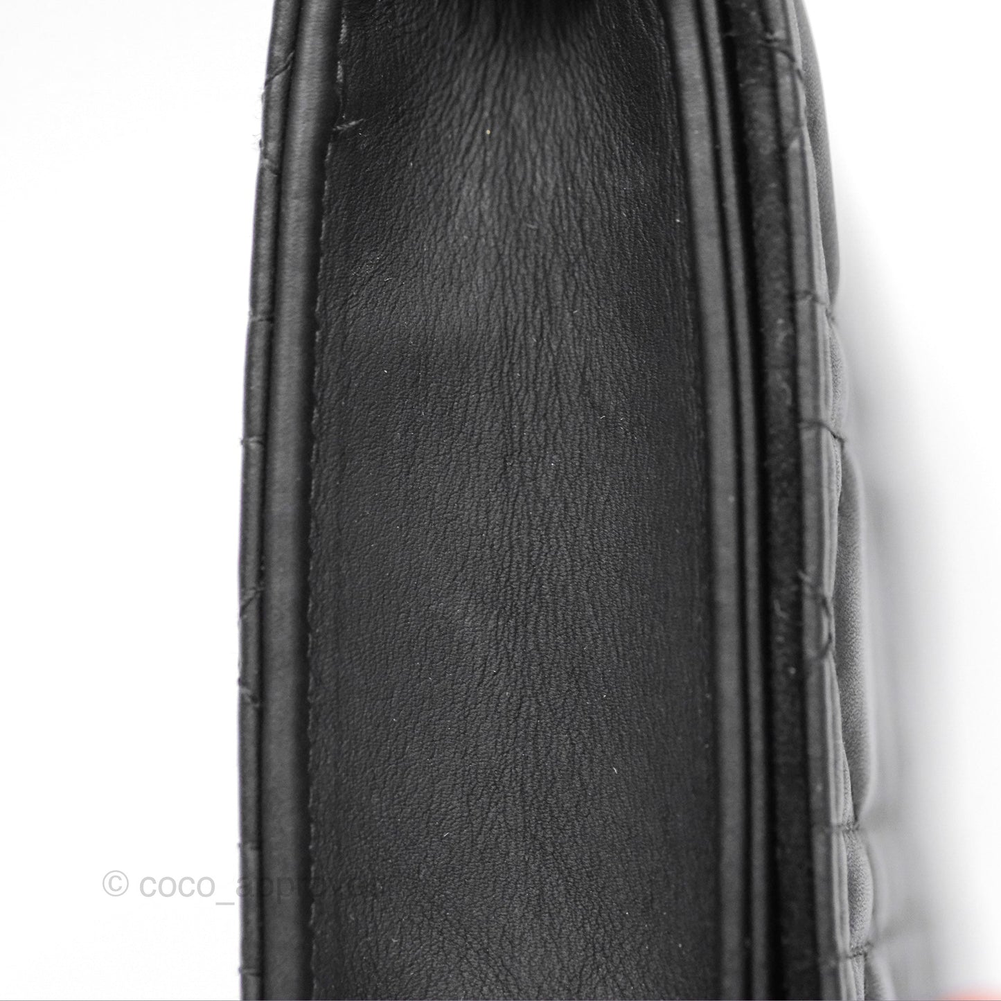 Christian Dior Lady Dior Small Clutch with Chain Lambskin So Black