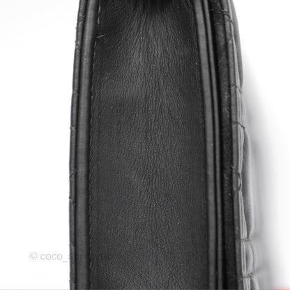 Christian Dior Lady Dior Small Clutch with Chain Lambskin So Black