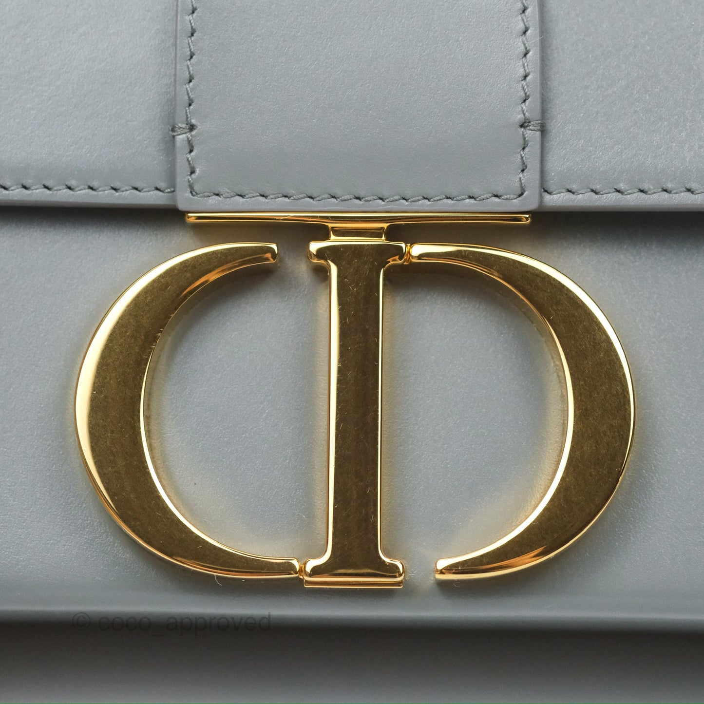 Christian Dior 30 Montaigne Box Bag Grey Calfskin