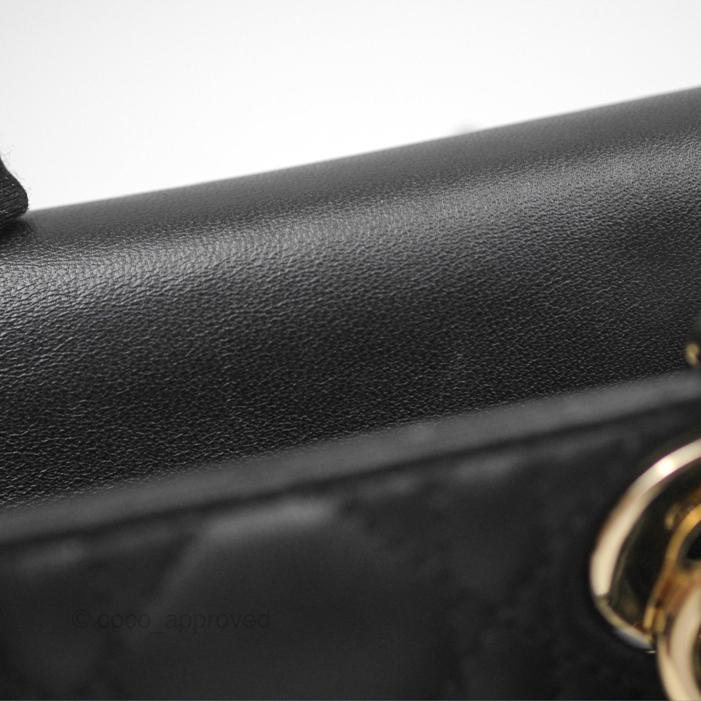 Dior Small Lady D-Joy Bag Black Lambskin Cannage Gold Hardware