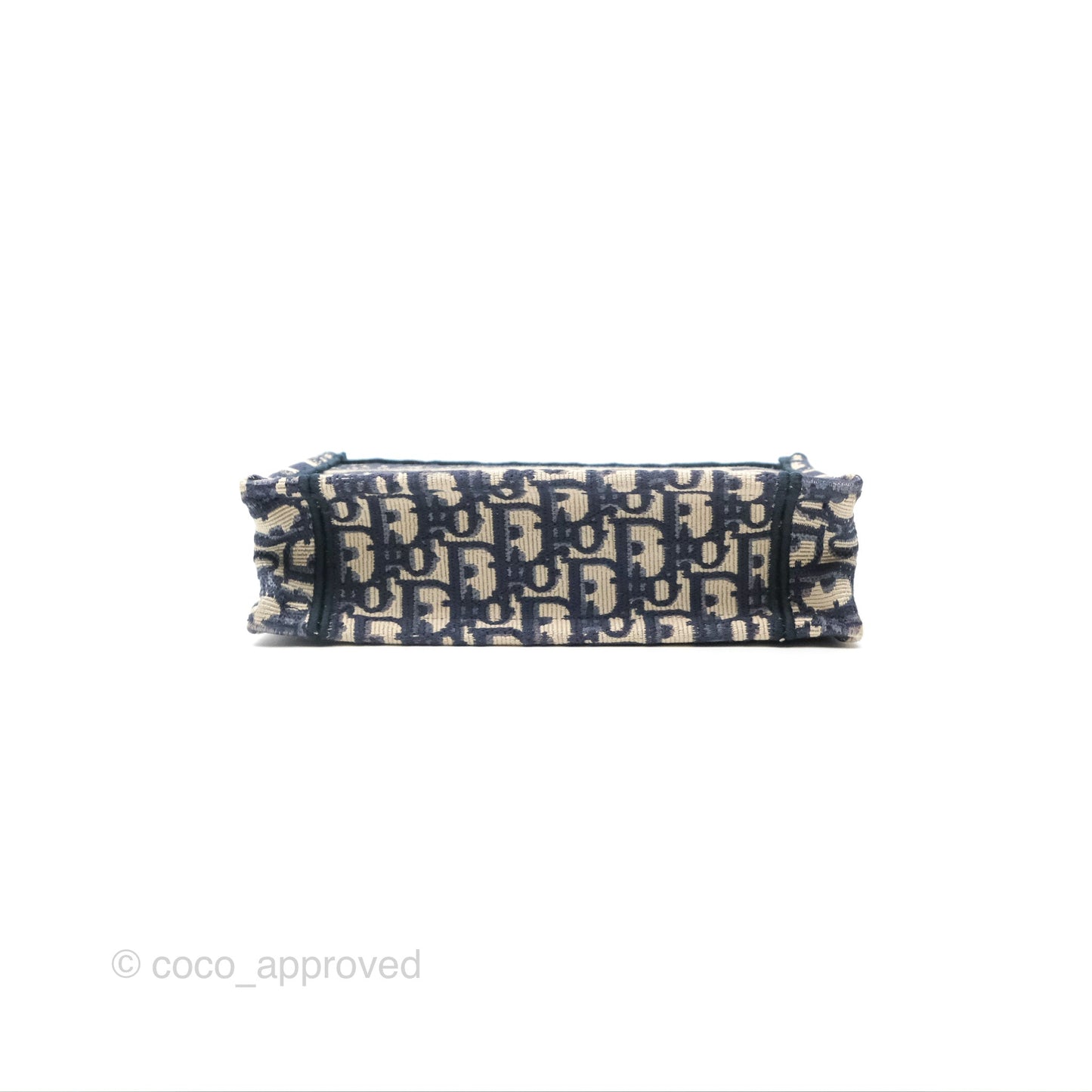 Dior Mini Book Tote Blue Oblique Canvas