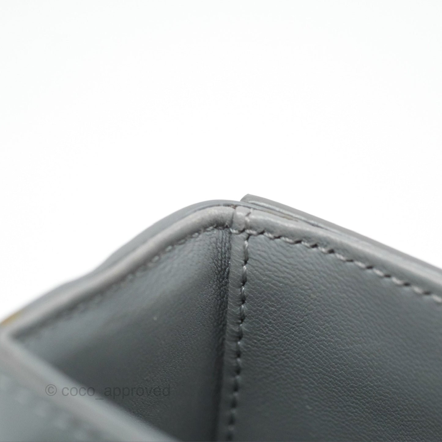 Christian Dior 30 Montaigne Box Bag Grey Calfskin