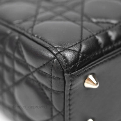 Christian Dior My ABCDior Lady Dior Black Lambskin Silver Hardware